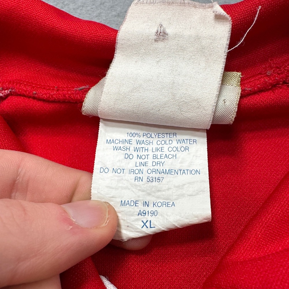 Majestic Atlanta Hawks Shooting Shirt‎ Mens XL Red Hardwood Classics Pac-Man NBA - Picture 7 of 7
